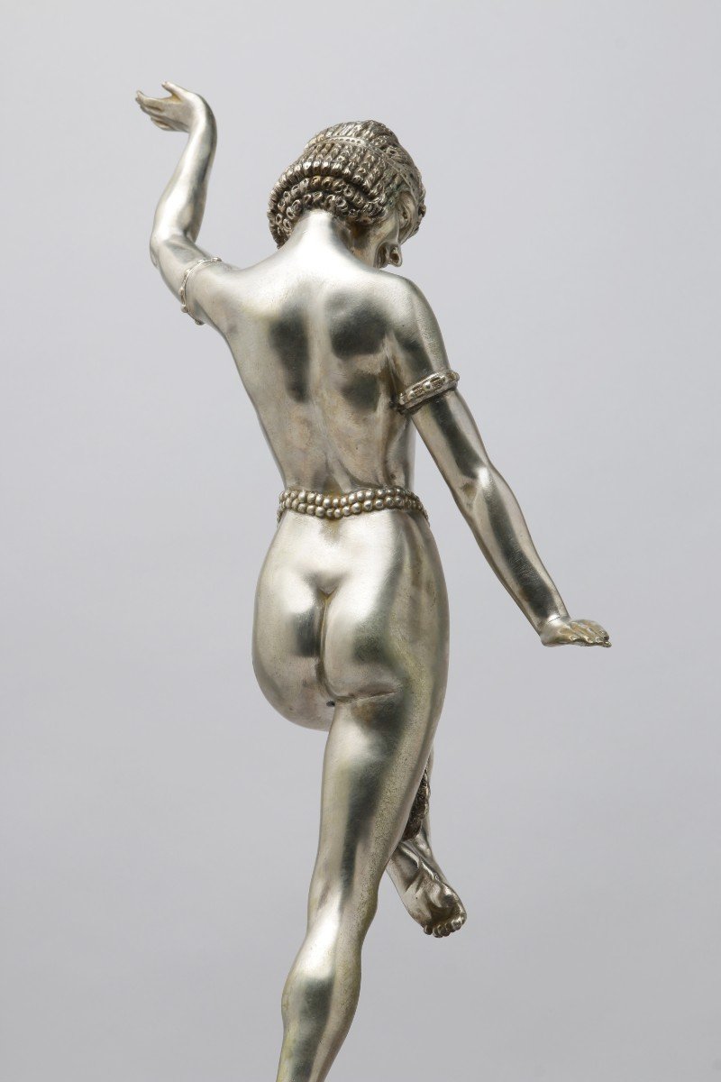 Silver Bronze By Emile Adolphe Monier (1883-1970)-photo-2