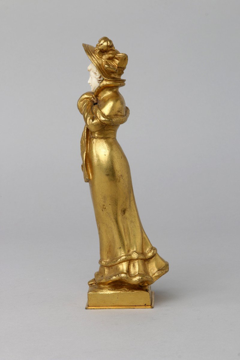 Chryselephantine By Eugène Bernard Art Nouveau-photo-2