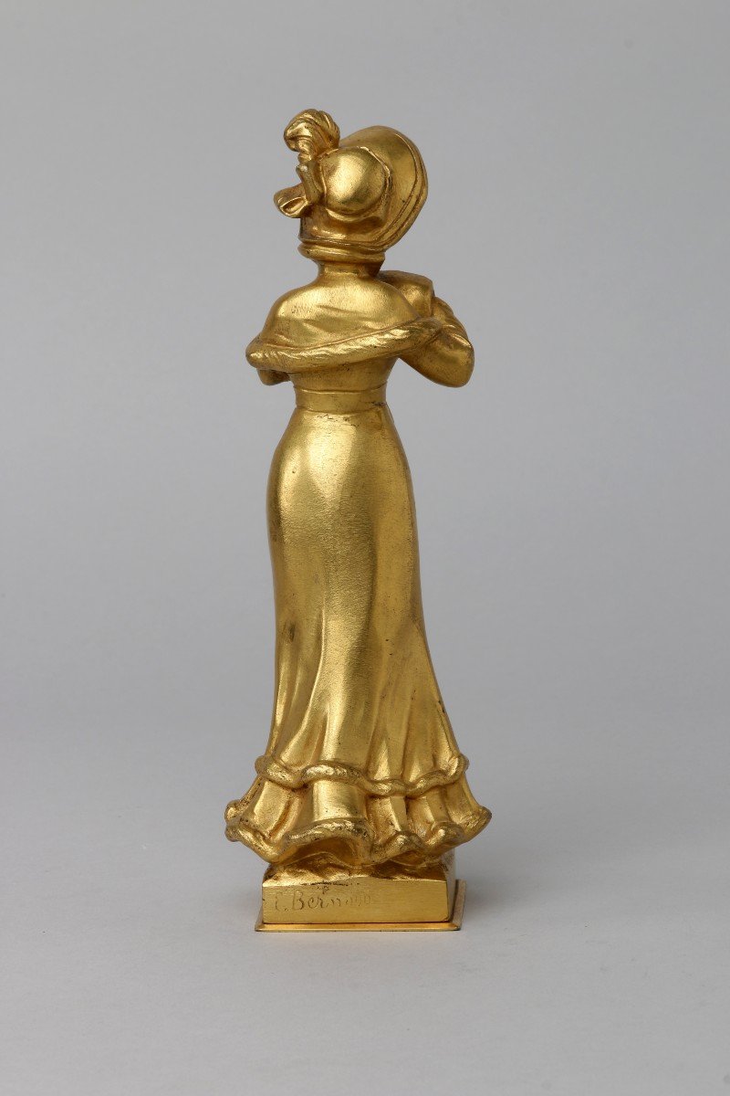 Chryselephantine By Eugène Bernard Art Nouveau-photo-4
