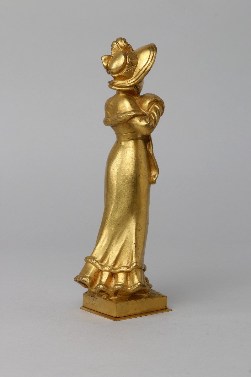 Chryselephantine By Eugène Bernard Art Nouveau-photo-5