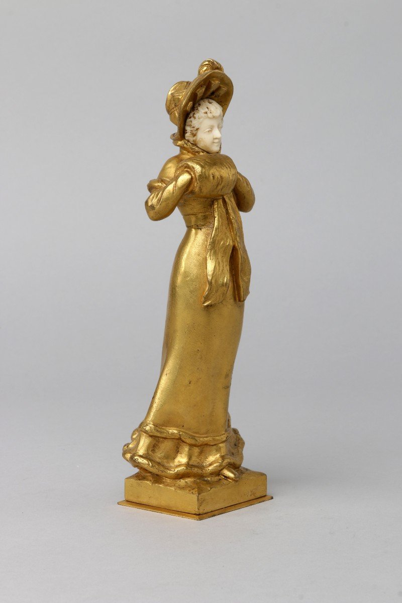 Chryselephantine By Eugène Bernard Art Nouveau-photo-7