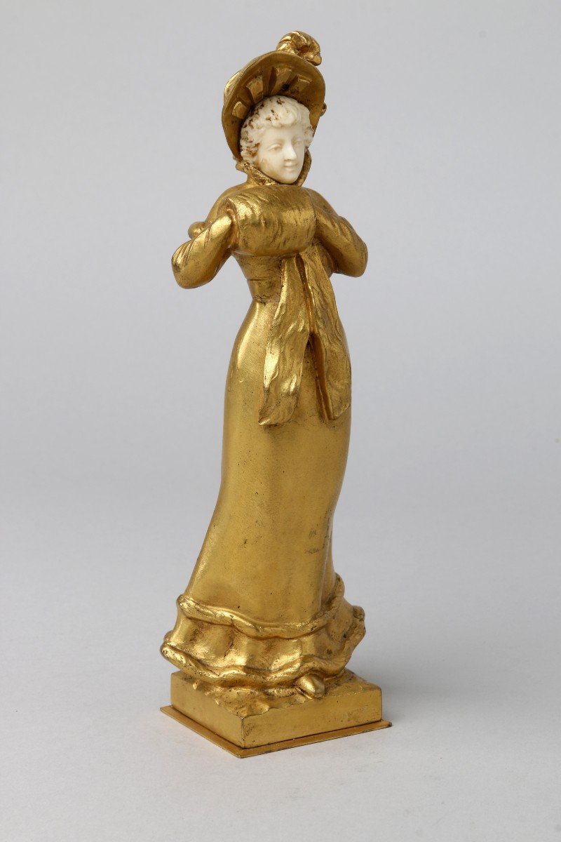Chryselephantine By Eugène Bernard Art Nouveau-photo-8