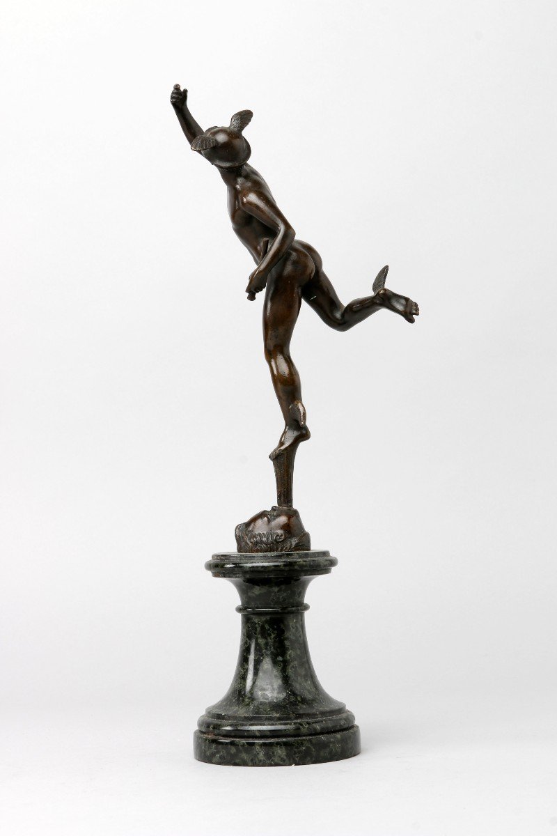 Bronze de Mercure d'après jean de Bologne-photo-2