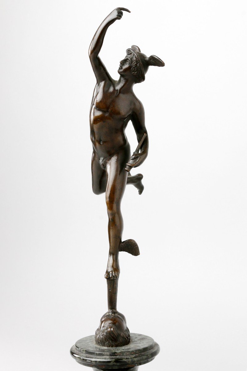 Bronze de Mercure d'après jean de Bologne-photo-6