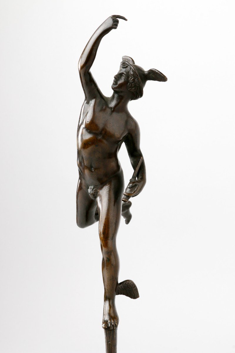 Bronze de Mercure d'après jean de Bologne-photo-7