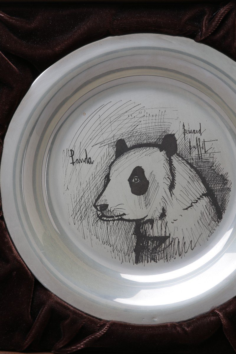 Bernard Buffet,  Assiette Argent massif à l'Unité-photo-2