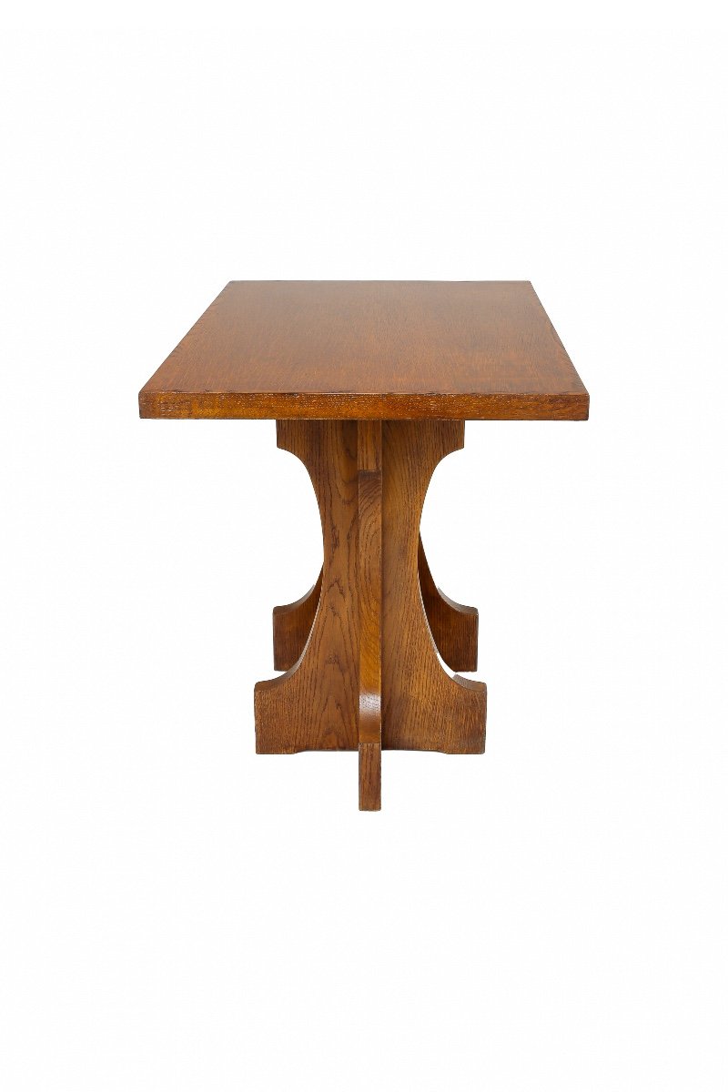 Art Deco Pedestal Table-photo-3