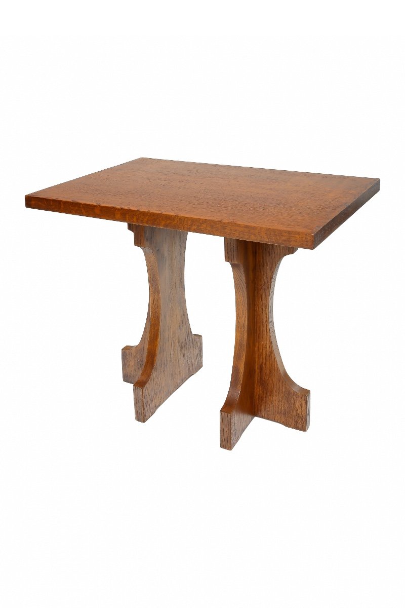 Art Deco Pedestal Table-photo-4
