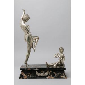 Silver Bronze By Emile Adolphe Monier (1883-1970)