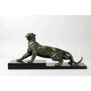 Art Deco  Lioness Bronze
