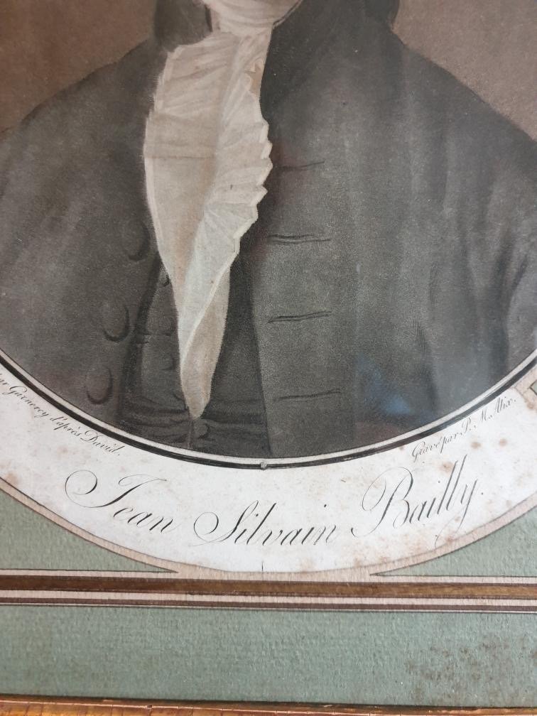 Portrait  Mr Bailly  1er Maire De Paris d'Après David époque Fin XVIIIéme Siècle  -photo-3