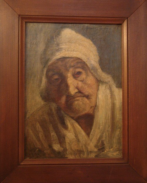 Charles Guérin Portrait Of Catherine Gallier For Her Centenary-photo-1