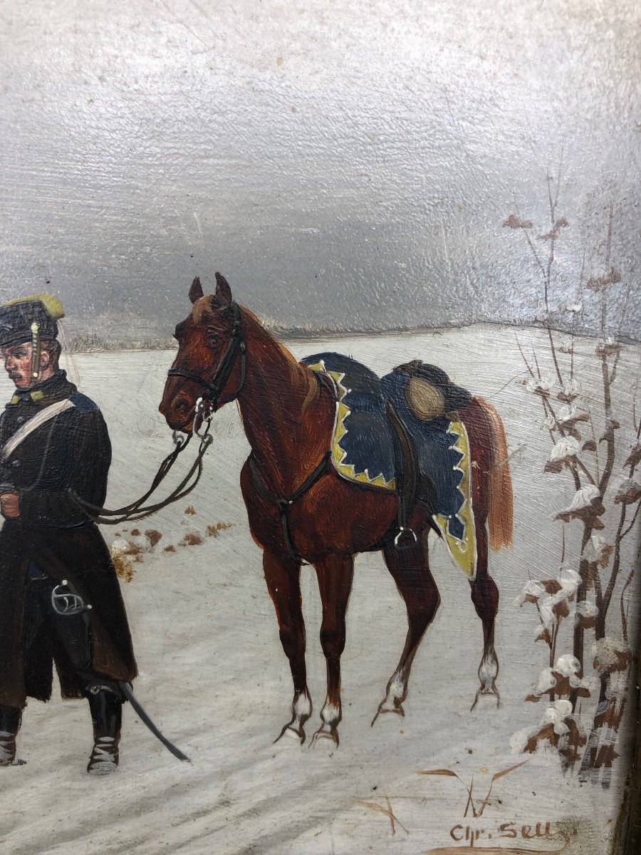 XIX Christian Sell (1831-1883) Germany A Pair Of Paintings On The Franco-german War-photo-6
