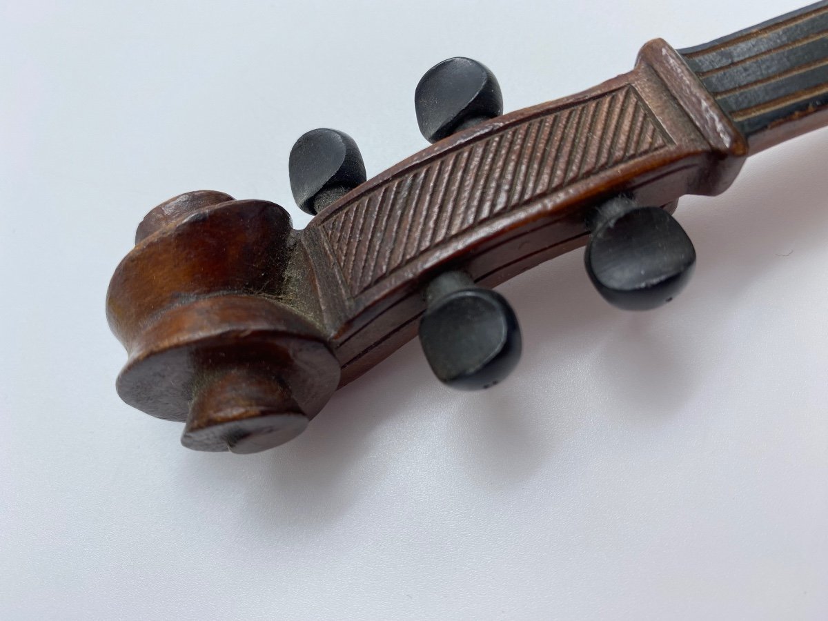 19th Century France Paris Georges Dreyfus Curiosity Leg Handle In The Shape Of A Violin Handle-photo-2