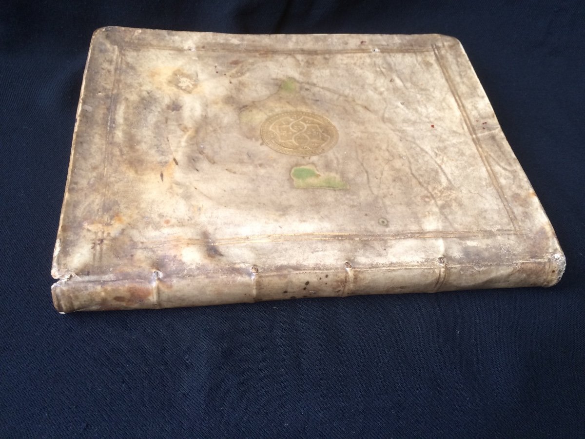 Livre Ancien 1613 Grotius  Ordinum Hollandiae Ac Westfrisiae Pietas Couverture Vélin-photo-1
