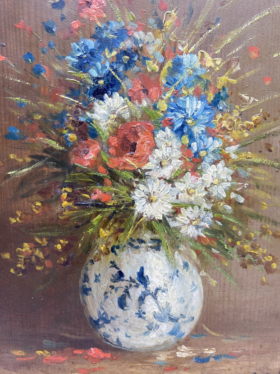 EUGÈNE PETIT (FRANCE 1839-1886) HUILE SUR PANNEAU PAINTURE DES FLEURS le-photo-4