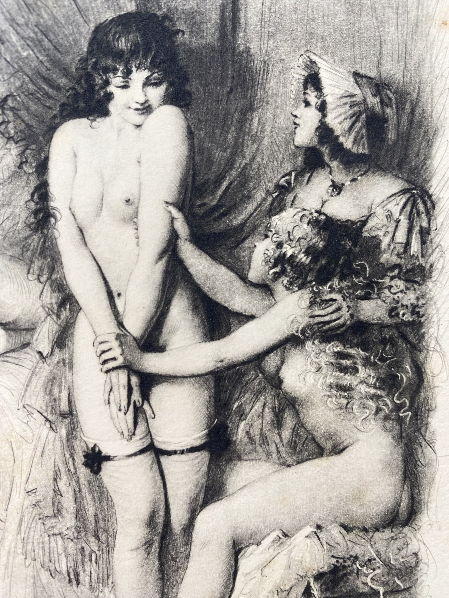 France Paul émile Bécat (1885-1960) 15 Erotic Engravings Or Etchings