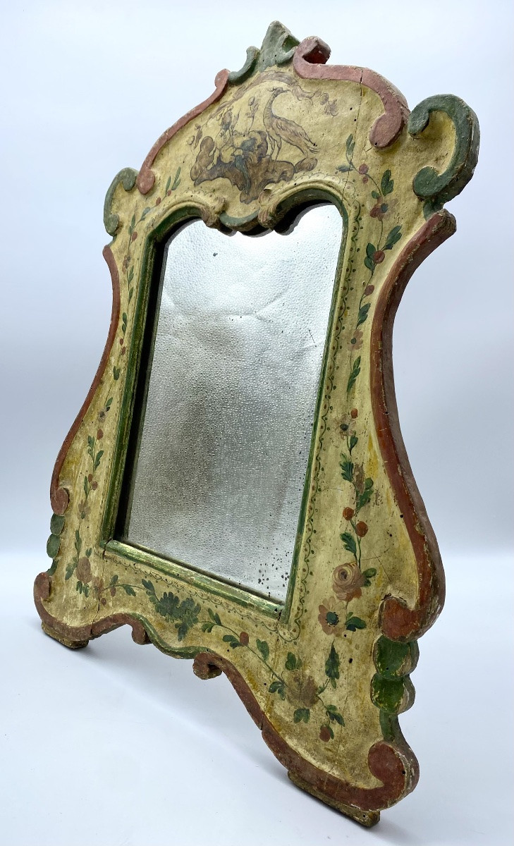 Italy Miroir ancien de coiffeuse  vénitienne rococo du XVIIIe/XIXe siècle-photo-3