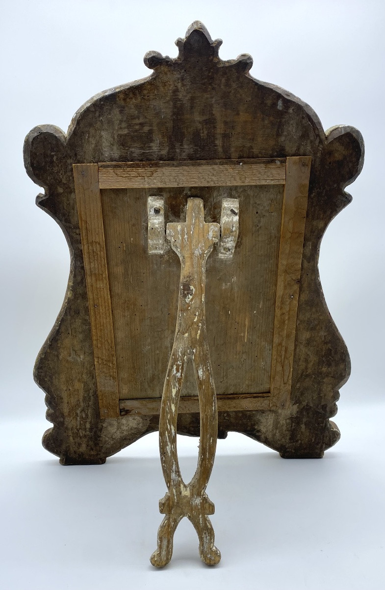 Italy Miroir ancien de coiffeuse  vénitienne rococo du XVIIIe/XIXe siècle-photo-4