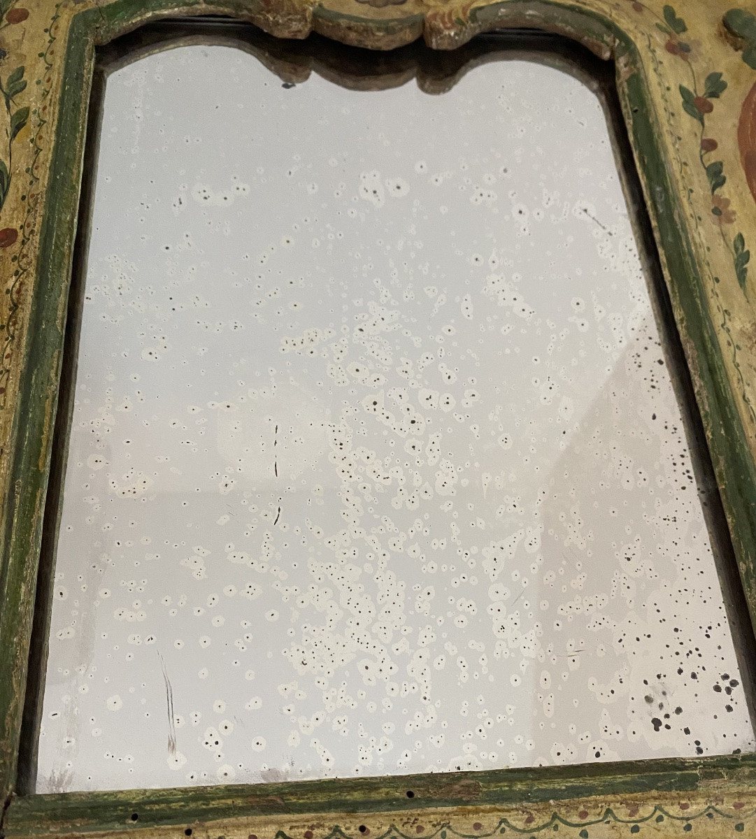 Italy Miroir ancien de coiffeuse  vénitienne rococo du XVIIIe/XIXe siècle-photo-3