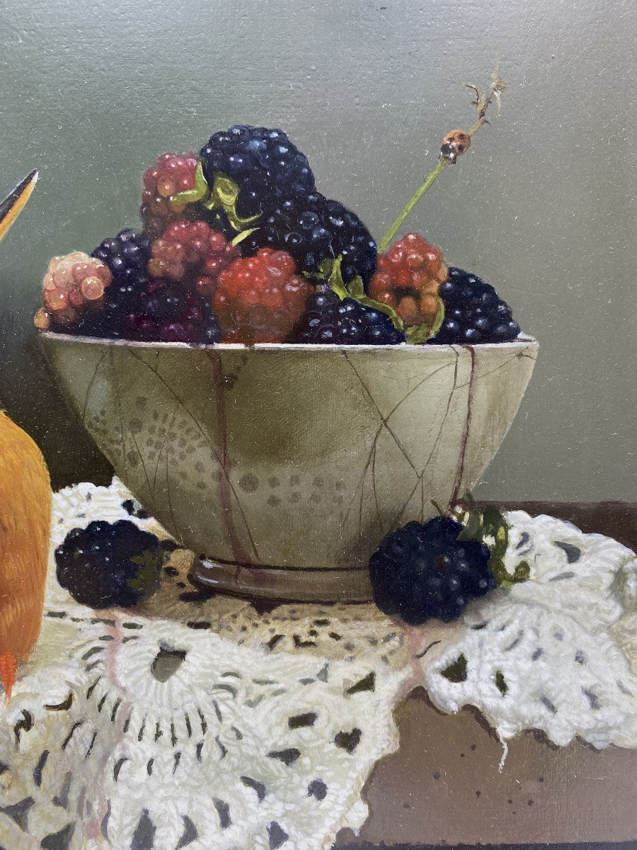 Gabriel Gressie, Modern Art, Oil Painting On Panel, Kingfisher-photo-2