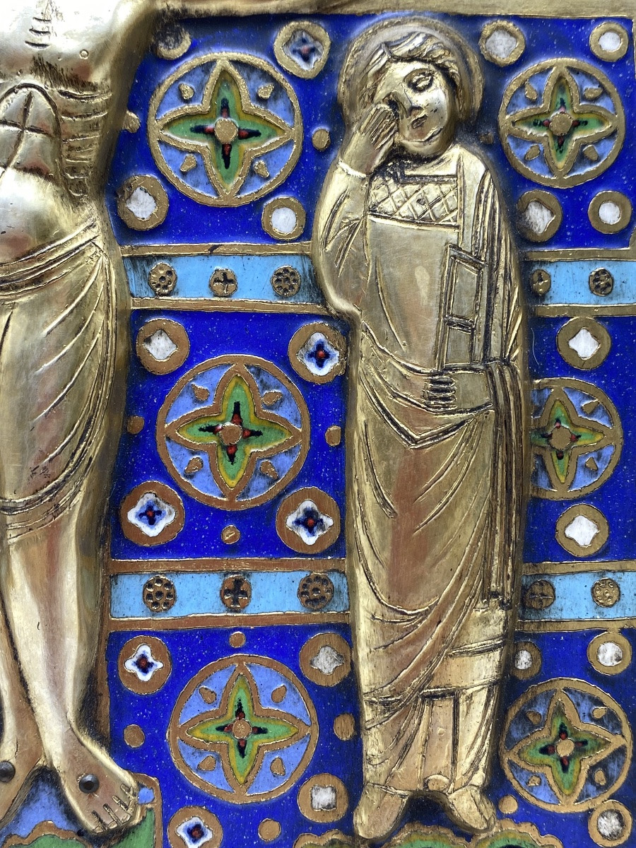 Modeste Morató Ojer (barcelona 1909-1993) Enameled Copper Plate Limoges Style High Period C-photo-6