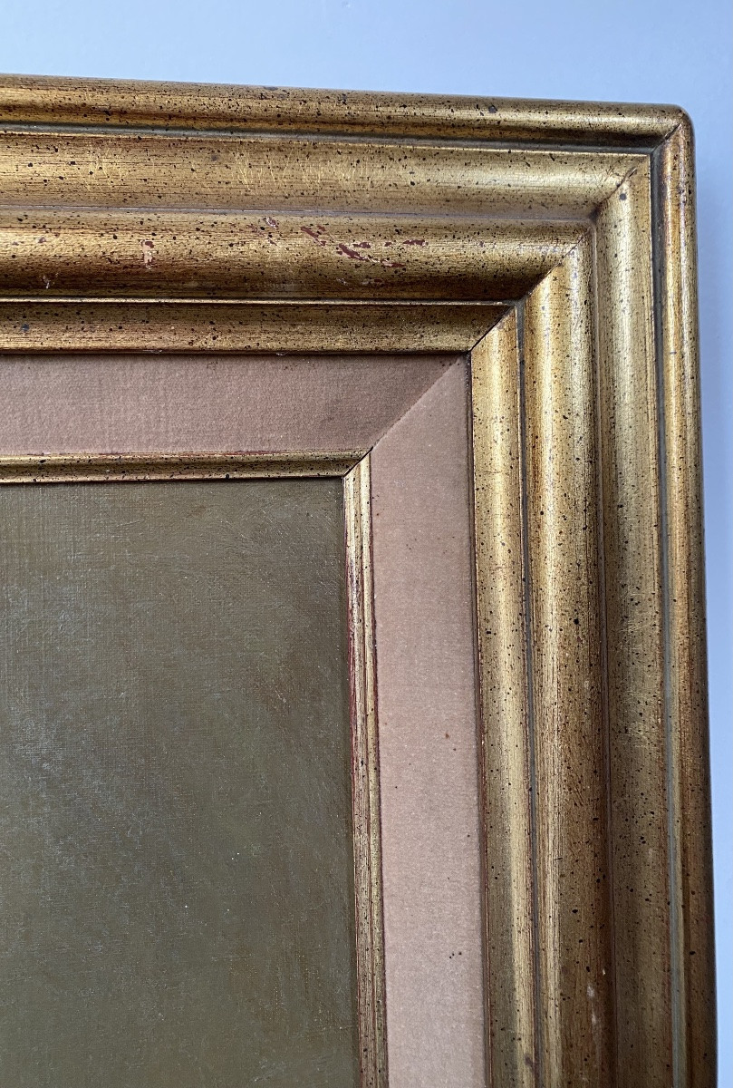 Omer Van Vosselen (belgium 1934-1993) Painting Portrait Of A Woman Oil On Canvas-photo-2