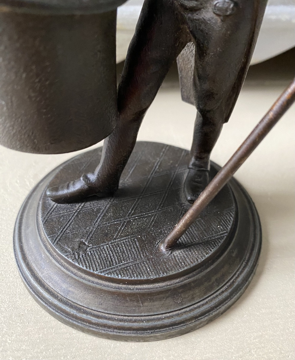 19th Century Rare Caricature Of A Hunchback Matchholder Pyrogen Style Daumier-photo-3