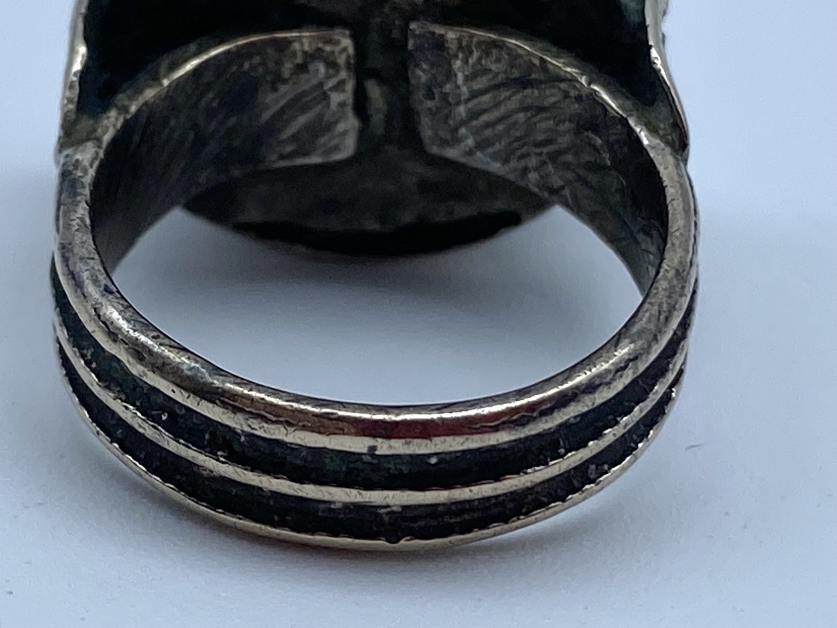 France Late Byzantine Knight's Ring In Gilded Silver From The Haute époque-photo-2