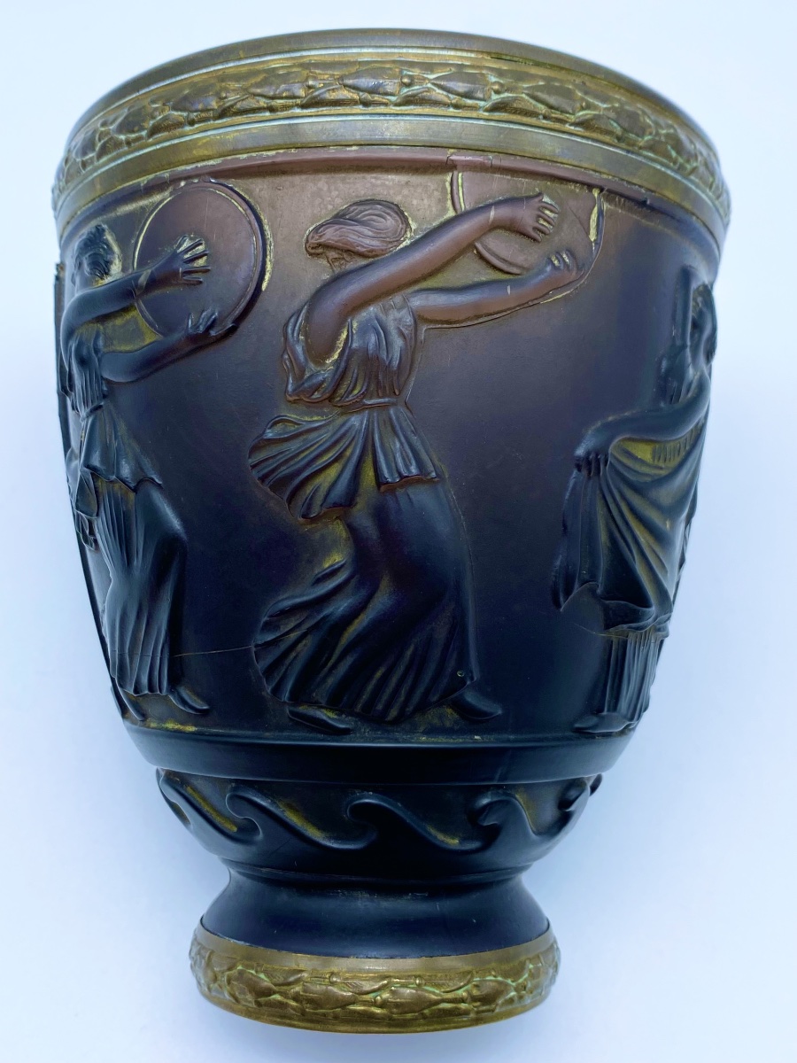 DAUM FRÈRES NANCY GEORGE DE FEURE VASE ANCIEN EN VERRE ART DÉCO PATTE-DE-VERRES-photo-4