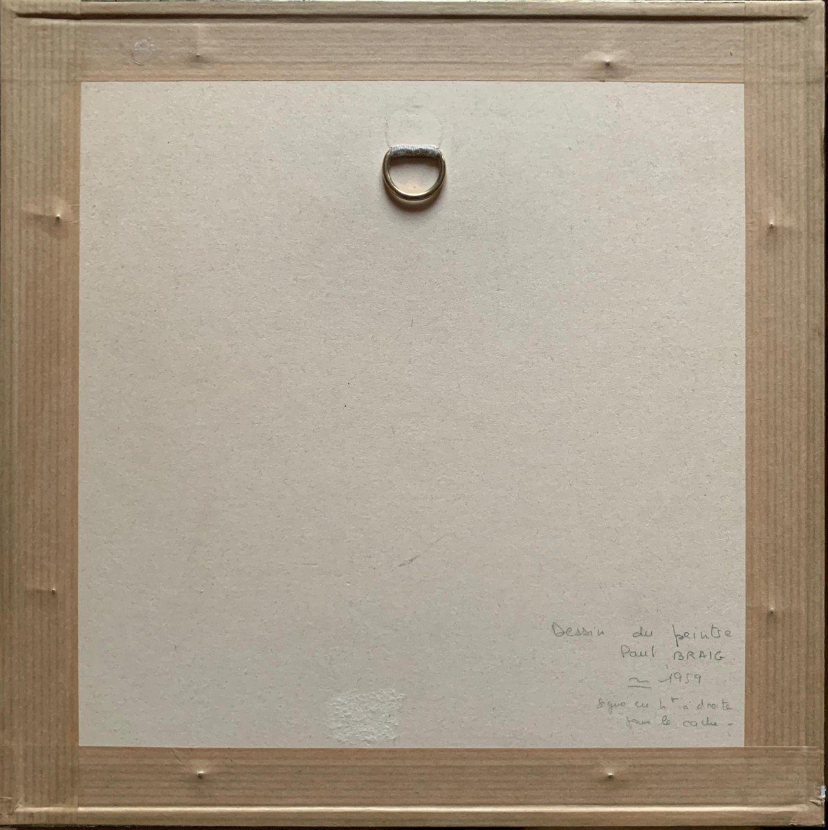 Drawing Young Woman Circa 1959 By Paul Braig-photo-3