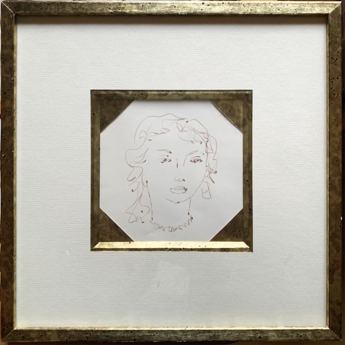 Drawing Young Woman Circa 1959 By Paul Braig