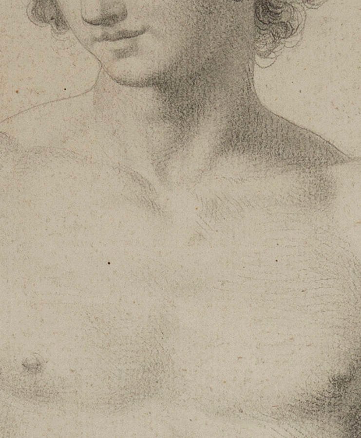 Ecole italienne, vers 1800,  Mercure offrant la Coupe d'Immortalité à Psyché, d'après Raphael-photo-4