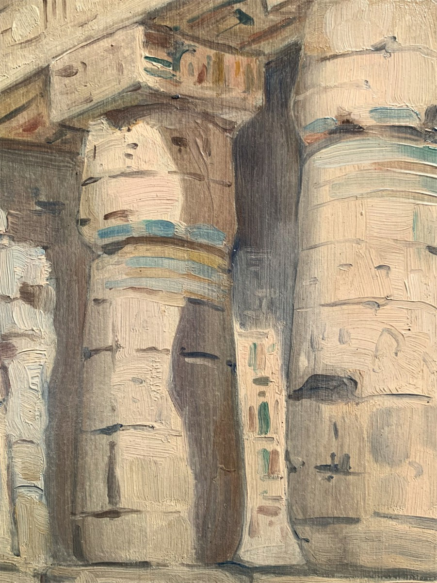 View Of The Temple Of Karnak, F. Anastasiadis, Circa 1930.-photo-2