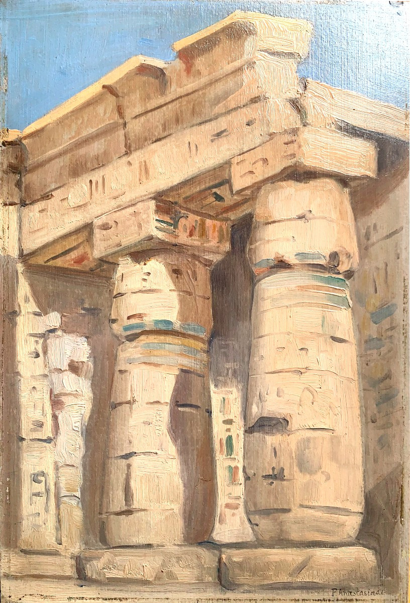 View Of The Temple Of Karnak, F. Anastasiadis, Circa 1930.