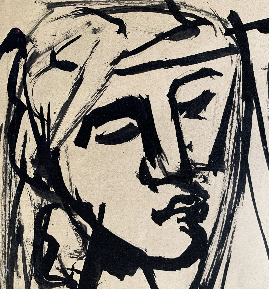 Jacques Démoulin, Homage To Picasso, Indian Ink-photo-2