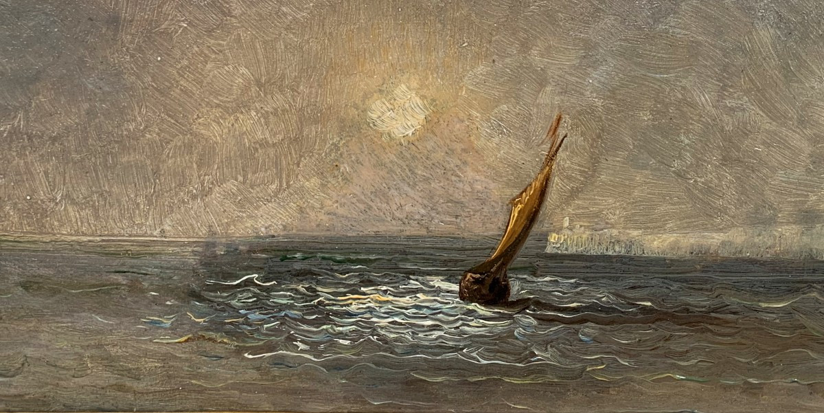 Alexander Ferdinand Wust, Seascape Off Cape Cod, Circa 1870.-photo-2