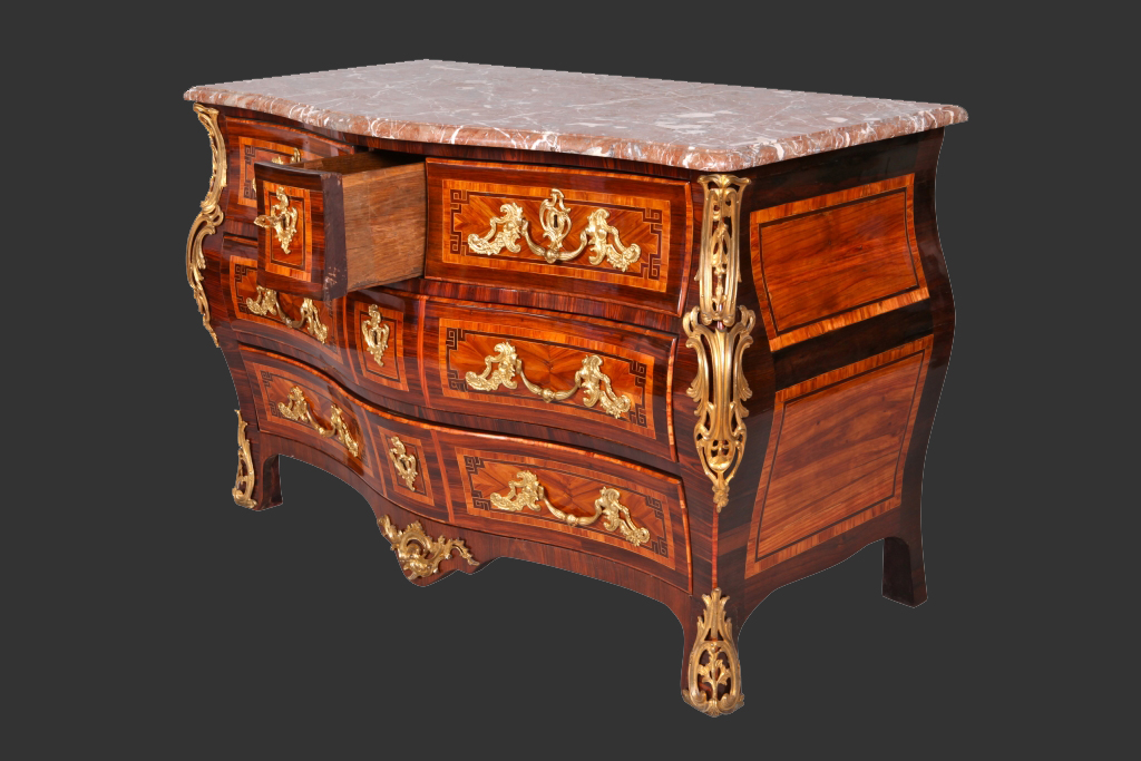 Louis XV Commode Stamped L. Aubry-photo-4