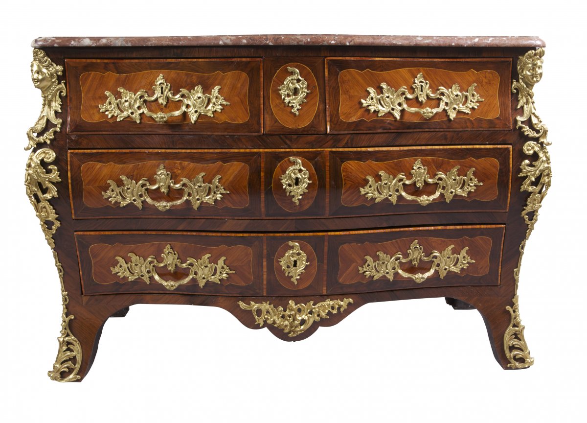 Commode Louis XV Aux Espagnolettes-photo-2