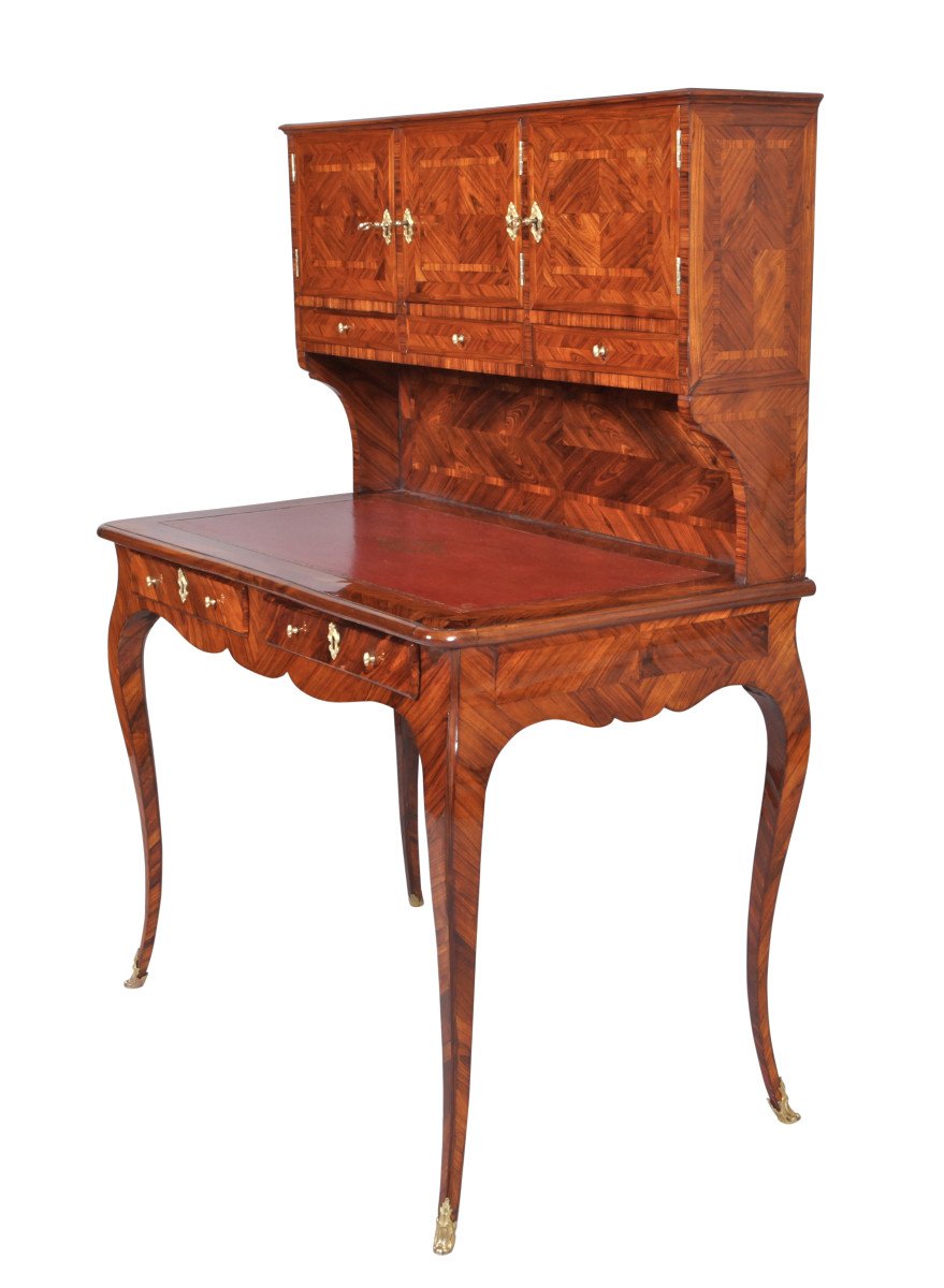 Bureau De Dame à Gradin, Louis XV-photo-3