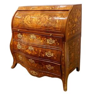 Commode Scribanne Marquetée