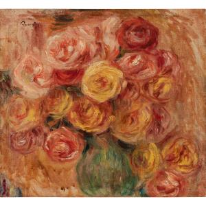 "Esquisse de roses" d'après Pierre-Auguste Renoir