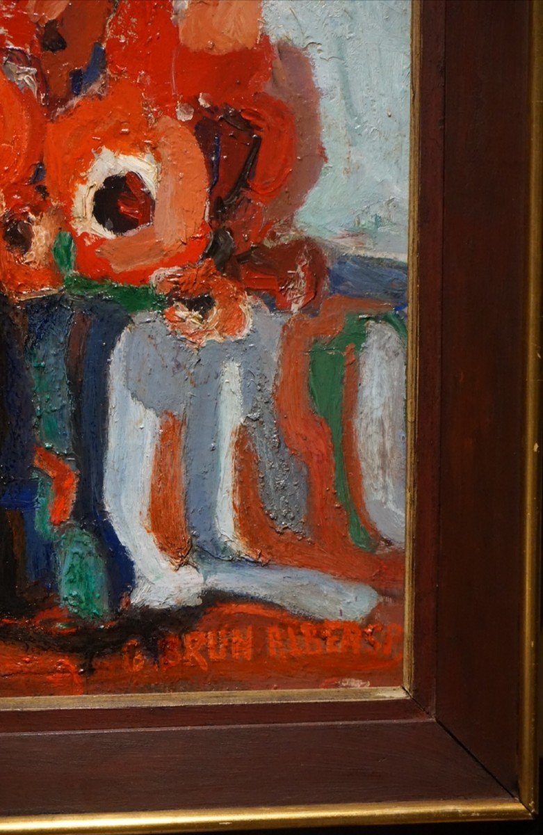 G. BRUN-ALBERSPY / bouquet de Coquelicots / Salon des Indépendants 1967 / Paris-photo-3