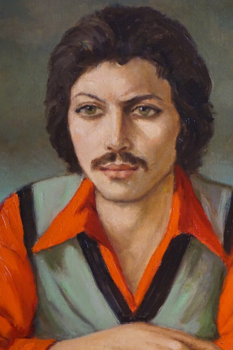 Anatola Soungouroff (1911-1982) / Jimmy In 1976 / Oil On Canvas-photo-3