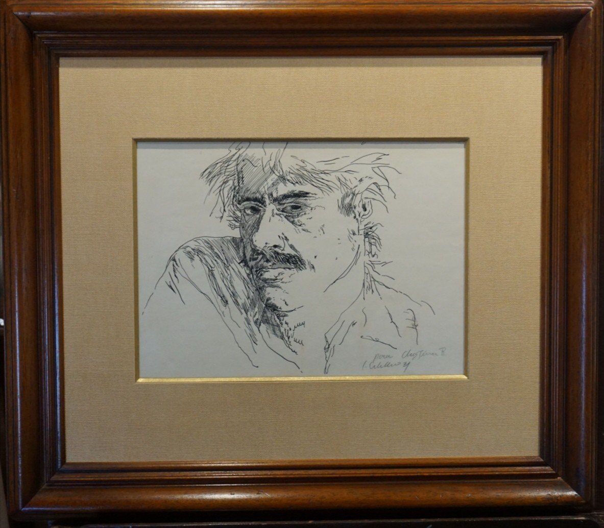 Luis Caballero (1943-1995) / Self-portrait / Dated 1971 / Ink-photo-6
