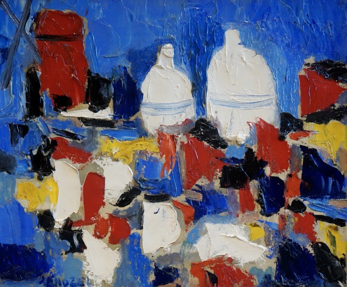 JACQUES ENDZEL (1927-2014) / École de Paris / VUE DE MONTMARTRE avec SACRÉ CŒUR / huile sur toile -photo-2