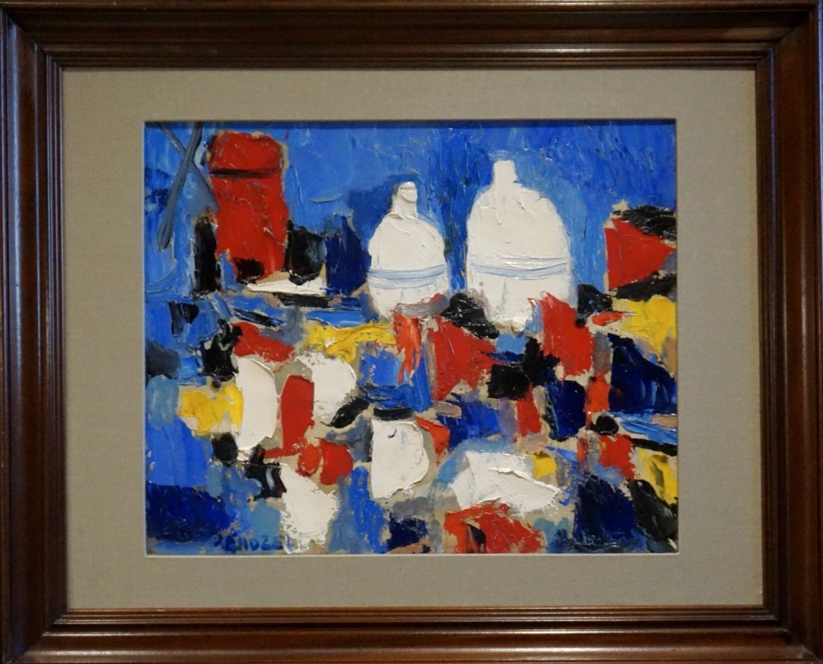 JACQUES ENDZEL (1927-2014) / École de Paris / VUE DE MONTMARTRE avec SACRÉ CŒUR / huile sur toile 