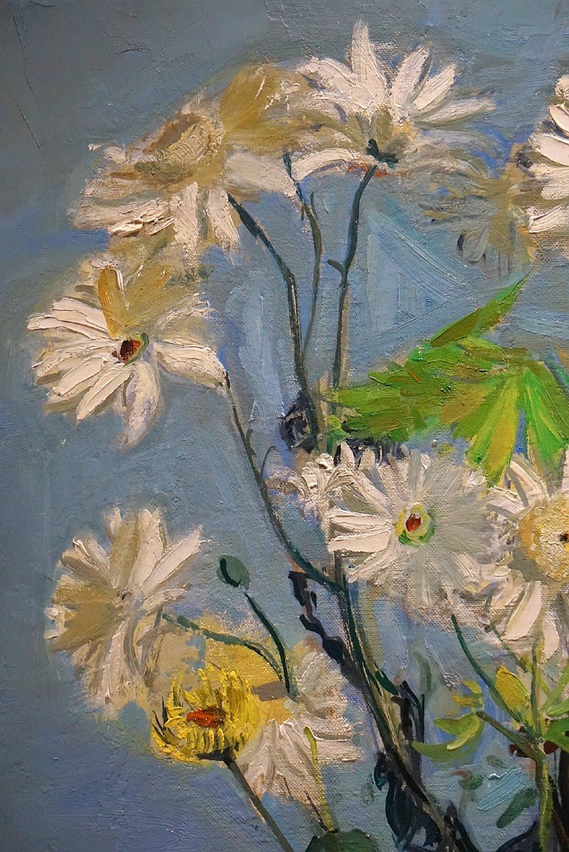 ANDRÉ BIRY-AUTRET (1911-2003) / NATURE MORTE AUX FLEURS / huile sur toile-photo-1