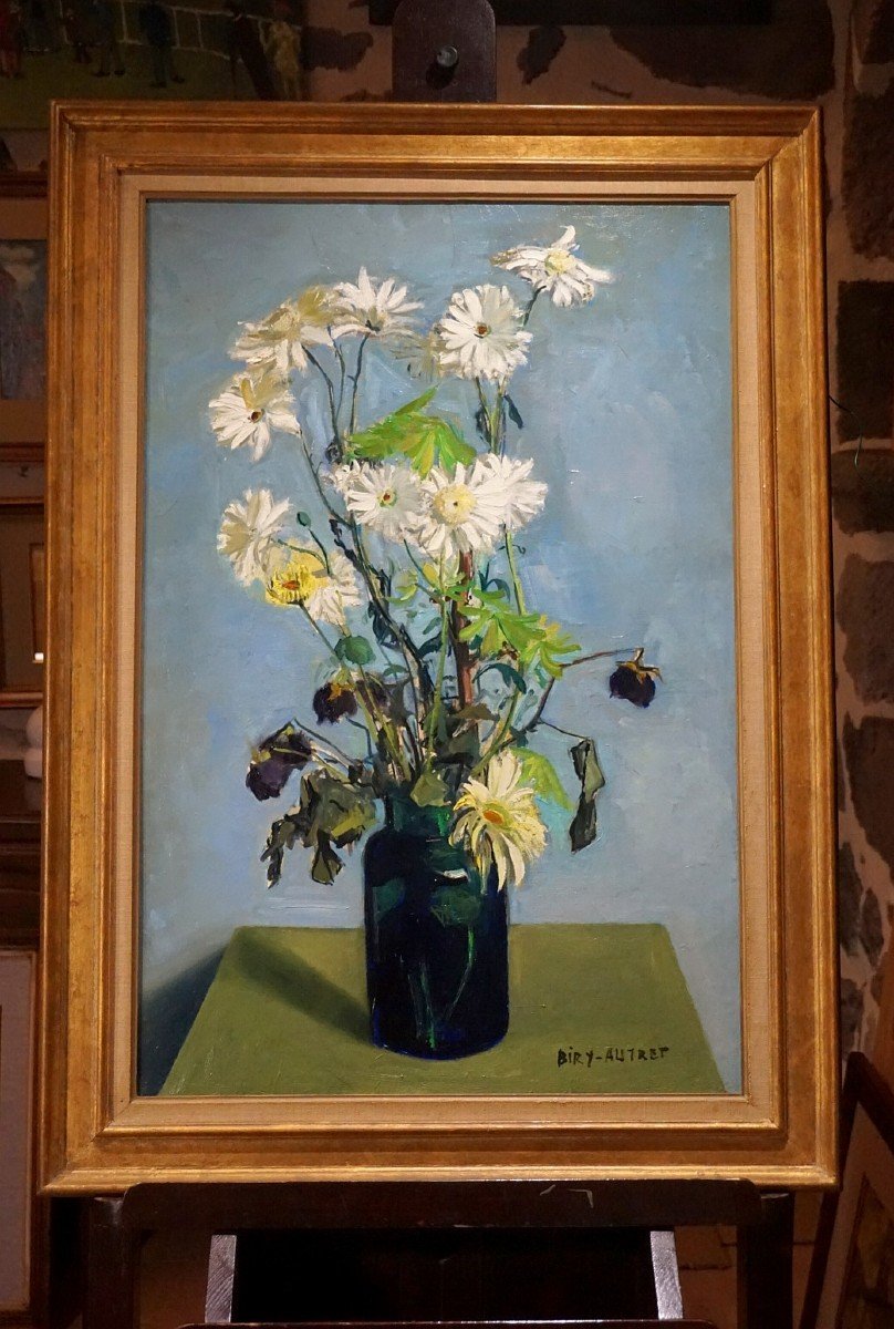 ANDRÉ BIRY-AUTRET (1911-2003) / NATURE MORTE AUX FLEURS / huile sur toile-photo-4