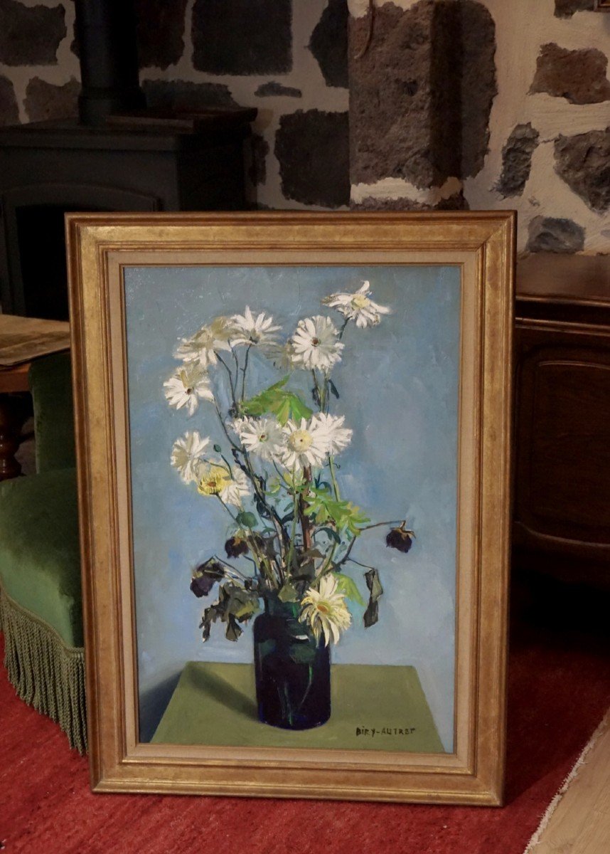 ANDRÉ BIRY-AUTRET (1911-2003) / NATURE MORTE AUX FLEURS / huile sur toile-photo-6